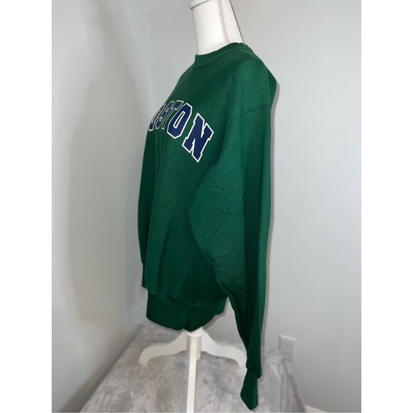 Women’s Crewneck “Boston” Pullover Sweatershirt Green XL - Picture 4 of 9